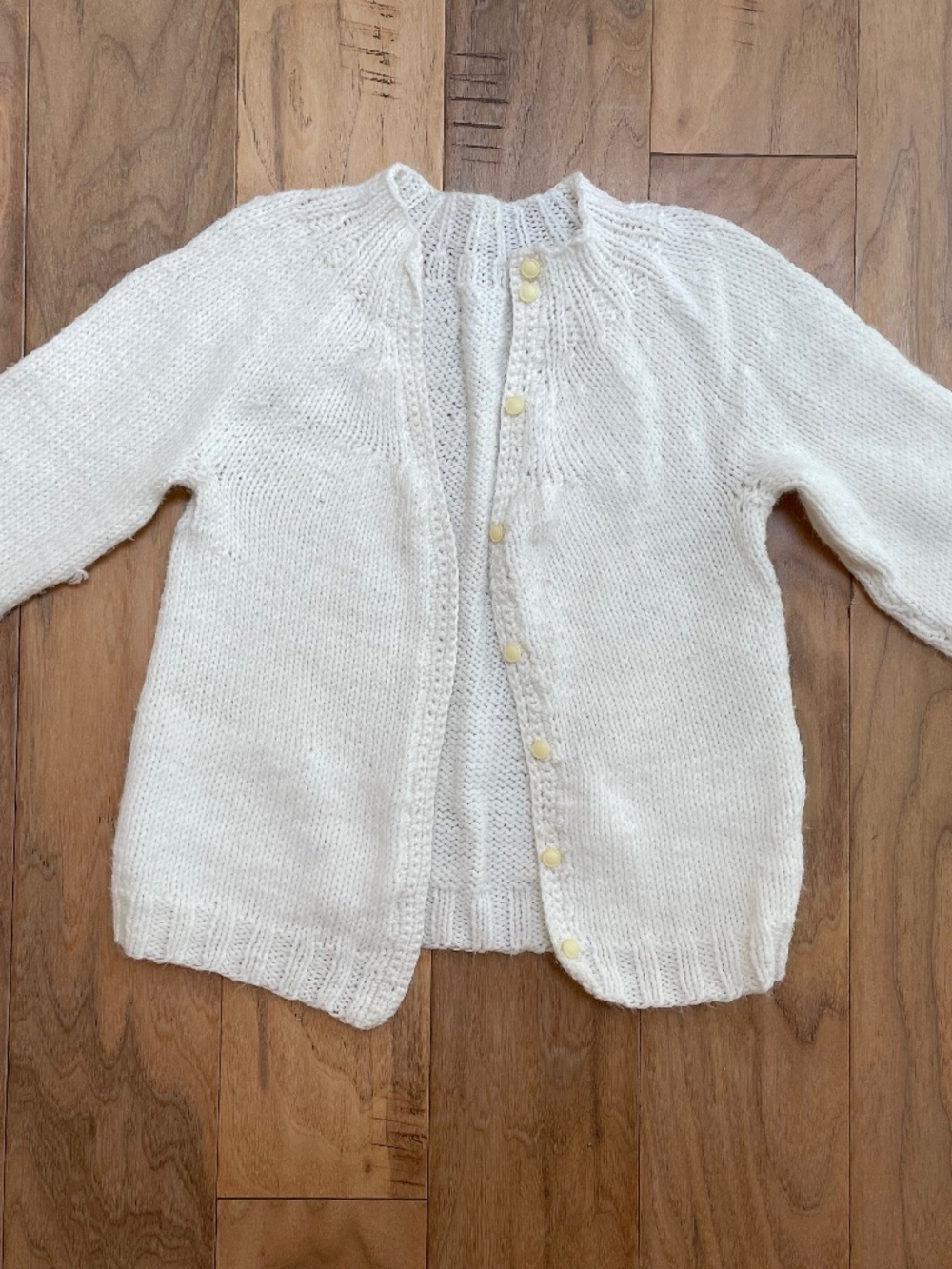 Vintage, Hand-Crocheted/Knit Girls' Cardigan